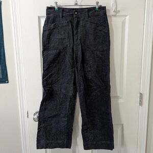Patagonia Navy Wide-Leg Corduroy Pants